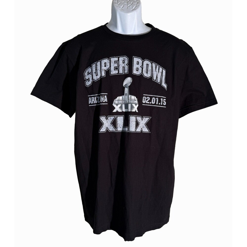 SUPER BOWL XLIX Arizona 02/01/15 Short Sleeve T-Shirt‎ Black Large